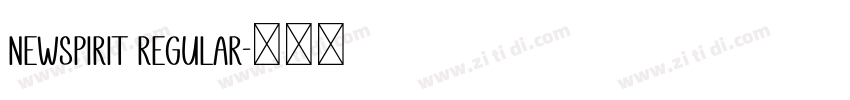NewSpirit Regular字体转换